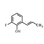 CAS 登录号：69318-24-7， 2-氟-6-[(1E)-1-丙烯-1-基]苯酚