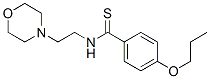 CAS 登录号:69353-30-6, N-(2-吗啉基乙基)-4-丙氧基硫代苯甲酰胺