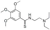 CAS 登录号：69353-45-3， N-[2-(二乙基氨基)乙基]-3,4,5-三甲氧基硫代苯甲酰胺