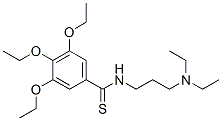 CAS 登录号：69353-46-4， N-[3-(二乙基氨基)丙基]-3,4,5-三乙氧基硫代苯甲酰胺