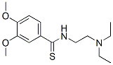 CAS 登录号：69353-47-5， 3,4-二甲氧基-N-[2-(二乙基氨基)乙基]硫代苯甲酰胺