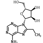 CAS 登录号：69359-47-3， 8-乙基腺苷