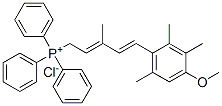 CAS 登录号：69365-97-5， (E,E)-[5-(4-甲氧基-2,3,6-三甲基苯基)-3-甲基-2,4-戊二烯基]三苯基鏻氯化物