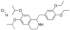 CAS 登录号：69373-98-4， 1-[(3,4-二乙氧基苯基)甲基]-6,7-二丙-2-基氧基-1,2,3,4-四氢异喹啉盐酸盐