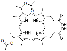 CAS 登录号:69423-76-3, O,O'-二乙酰基血卟啉