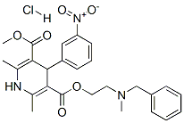 CAS#: 69441-18-5, 2-[Benzyl(Methyl)Amino]Ethyl Methyl 1,4-Dihydro-2,6-Dimethyl-4-(3-Nitrophenyl)Pyridine-3,5-Dicarboxylate Hydrochloride