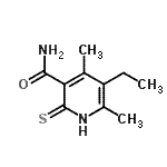 CAS 登录号：694473-35-3， 5-乙基-4,6-二甲基-2-硫代-1,2-二氢-3-吡啶甲酰胺