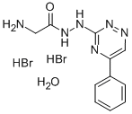 CAS 登录号:69467-37-4, 甘氨酸 2-(5-苯基-3-As-三嗪基)酰肼二氢溴酸盐水合物
