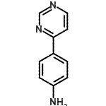 CAS 登录号：69491-58-3， 4-(4-嘧啶基)苯胺