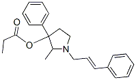 CAS#: 69552-03-0, 1-(3-Phenyl-2-Propenyl)-2-Methyl-3-Phenylpyrrolidin-3-Ol Propionate