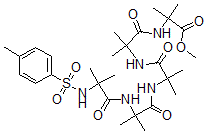 CAS 登录号：69555-87-9， 2-甲基-N-[2-甲基-N-[2-甲基-N-[2-甲基-N-(2-甲基-N-对甲苯基磺酰基丙氨酰)丙氨酰]丙氨酰]丙氨酰]-丙氨酸甲酯