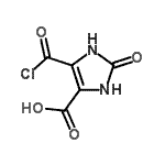 CAS 登录号:69579-39-1, 5-(氯甲酰基)-2-氧代-2,3-二氢-1H-咪唑-4-羧酸