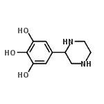 CAS 登录号：695807-89-7， 5-(2-哌嗪基)-1,2,3-苯三醇