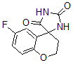 CAS 登录号：69684-83-9， 6-氟-2,3-二氢-螺[4H-1-苯并吡喃-4,4'-咪唑烷]-2',5'-二酮