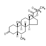 CAS 登录号：69688-15-9， (5beta,6alpha)-6-甲基-3,20-二氧代孕甾烷n-17-基乙酸酯