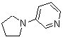 CAS 登录号：69698-09-5， 3-(1-吡咯烷基)吡啶