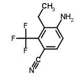 CAS 登录号：697228-50-5， 4-氨基-3-乙基-2-(三氟甲基)苯甲腈
