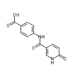 CAS 登录号：697257-15-1， 4-{[(6-氧代-1,6-二氢-3-吡啶基)羰基]氨基}苯甲酸
