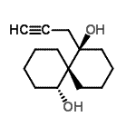 CAS 登录号：697286-77-4， (1R,6R,7R)-1-(2-丙炔-1-基)螺[5.5]十一烷-1,7-二醇