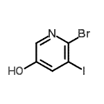 CAS 登录号：697300-70-2， 6-溴-5-碘-3-吡啶醇
