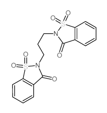 CAS 登录号:6974-60-3, 2,2'-丙烷-1,3-二基二(1,2-苯并噻唑-3(2H)-酮) 1,1,1',1'-四氧化物