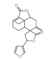 CAS 登录号：69749-00-4， (3S,5S,5'aS)-5-(3-呋喃基)-4,5,5',5'abeta,7',8',8'aalpha,8'b-八氢-8'balpha-羟基甲基-7'-亚甲基螺[呋喃-3(2H),6'-[6H]萘并[1,8-bc]呋喃]-2,2'(4'H)-二酮