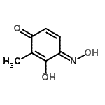CAS 登录号：697733-83-8， (4E)-3-羟基-4-(羟基亚胺)-2-甲基-2,5-环己二烯-1-酮