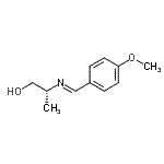 CAS 登录号：697763-78-3， (2R)-2-[(E)-(4-甲氧基苄亚基)氨基]-1-丙醇