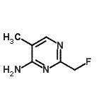 CAS 登录号：698-83-9， 2-(氟甲基)-5-甲基-4-嘧啶胺
