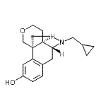 CAS 登录号：69815-38-9， (1S,9R,10R)-17-(环丙基甲基)-13-氧杂-17-氮杂四环[7.5.3.0<sup>1,10</sup>.0<sup>2,7</sup>]十七-2,4,6-三烯-4-醇