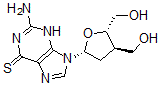 CAS 登录号:69828-00-8, 6-硫鸟嘌呤-alpha-2,3-二脱氧-3-(羟基甲基)-D-赤式-戊呋喃糖