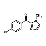 CAS 登录号：698355-62-3， (4-溴苯基)(1-甲基-1H-咪唑-2-基)甲酮