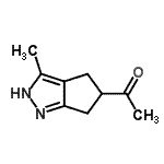 CAS 登录号：698368-44-4， 1-(3-甲基-2,4,5,6-四氢环戊烯并[c]吡唑-5-基)乙酮