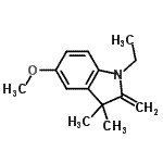 CAS 登录号：698387-65-4， 1-乙基-5-甲氧基-3,3-二甲基-2-亚甲基吲哚啉