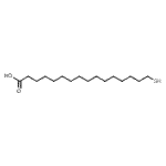CAS 登录号：69839-68-5， 16-硫基十六烷酸