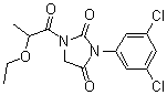 CAS 登录号:69908-56-1, 3-(3,5-二氯苯基)-1-(2-乙氧基-1-氧代丙基)-2,4-咪唑烷二酮