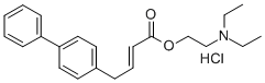CAS 登录号:69928-42-3, 4,4-联苯巴豆酸 2-(二乙基氨基)乙基酯盐酸盐