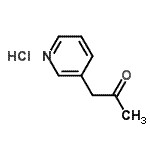 CAS 登录号：69966-56-9， 1-(3-吡啶基)丙t酮盐酸盐(1:1)