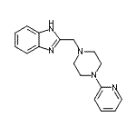 CAS 登录号：70006-24-5， 2-{[4-(2-吡啶基)-1-哌嗪基]甲基}-1H-苯并咪唑