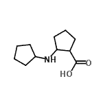 CAS 登录号：700797-68-8， 2-(环戊基氨基)环戊烷羧酸