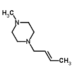 CAS#: 702-21-6, 1-[(E)-but-2-enyl]-4-methyl-piperazine