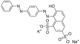 CAS#: 70321-81-2, Potassium Sodium 7-Hydroxy-8-[[4-(Phenylazo)Phenyl]Azo]Naphthalene-1,3-Disulphonate