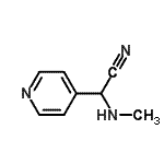 CAS 登录号：703394-51-8， (甲基氨基)(4-吡啶基)乙腈
