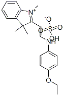 CAS 登录号：70353-84-3， 2-[2-[(4-乙氧基苯基)氨基]乙烯基]-1,3,3-三甲基-3H-吲哚鎓硫酸氢盐