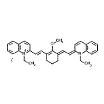 CAS 登录号：70446-28-5， 1-乙基-2-[(E)-2-{(3E)-3-[(2E)-2-(1-乙基-2(1H)-喹啉基亚基)亚乙基]-2-甲氧基-1-环己烯-1-基}乙烯基]喹啉鎓碘化物