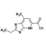 CAS 登录号：704867-48-1， 2-乙基-7-甲基-1H-咪唑并[4,5-b]吡啶-5-羧酸