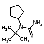 CAS 登录号：70498-31-6， 1-环戊基-1-(2-甲基-2-丙基)硫脲