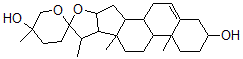CAS 登录号:7050-41-1, (25S)-螺甾-5-烯-3beta,25-二醇
