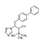 CAS 登录号：70585-36-3， 1-(4-联苯基氧基)-3,3-二甲基-1-(1H-1,2,4-三唑-1-基)-2-丁醇