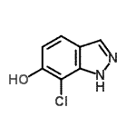 CAS 登录号：705927-38-4， 7-氯-1H-吲唑-6-醇